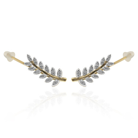 Pendientes en oro con Diamante SI1 (G) (Annette)