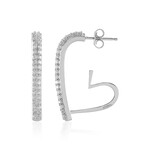 Zircon Silver Earrings