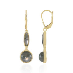 Pendientes en plata con Labradorita dorada de Maniry