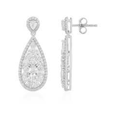 Pendientes en plata con Zircón (de Melo Essence)