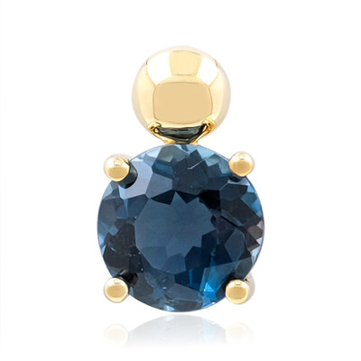 Colgante en oro con Topacio azul de Londres (de Melo)