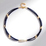 Collana in argento con Perla d'Acqua Dolce Bianca (Riya)