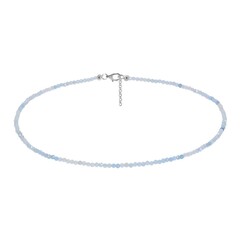 Collier en argent et Aigue-marine