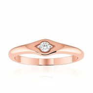 Anello in oro con Diamante IF (D) (Annette)
