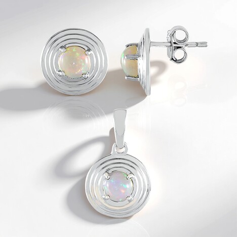 Parure in argento con Opale di Welo