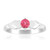 Anillo en plata con Turmalina rosa de Brasil (Pallanova)