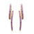 9K Unheated Ceylon Purple Sapphire Gold Earrings