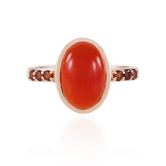 Zilveren ring met een carneool