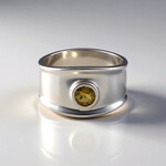 Anello in argento con Tanzanite Gialla (non riscaldata)