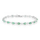 Bracciale in argento con Apatite Verde