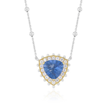 Farbwechsel-Fluorit-Silbercollier (Dallas Prince Designs)