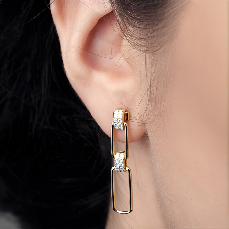 Pendientes en oro con Diamante SI2 (H) (CIRARI)