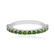 Anello in argento con Diopside Russo