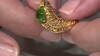 Anillo en plata con Ámbar colombiano verde (dagen)