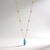 Collana in argento con Apatite Blu Neon