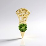 Ciondolo in oro con Tormalina Verde (Ornaments by de Melo)
