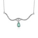 Collana in argento con Smeraldo Colombiano
