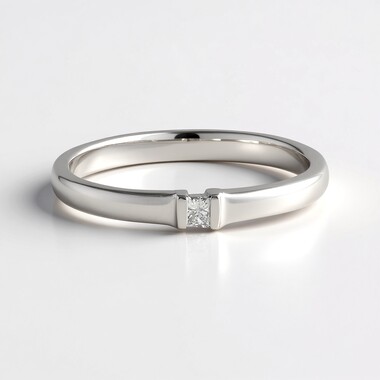 Bague en argent et Diamant I3 (H)