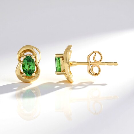 Orecchini in argento con Lemshuku Tsavorite