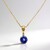 Collana in oro con Tanzanite AAA