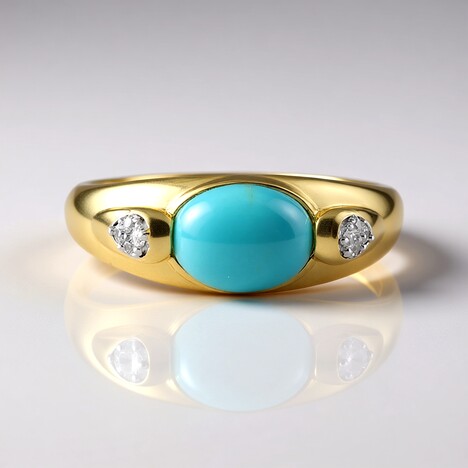 Anello in argento con Turchese Sleeping Beauty