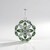 Ciondolo in argento con Apatite Verde