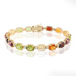 Bracciale in argento con Peridoto della Birmania