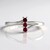 Anello in argento con Spinello Rosso