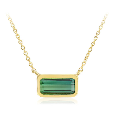 Zilveren halsketting met een indigoliet (Adela Silber)