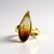 Anello in argento con Ambra Baltica (dagen)