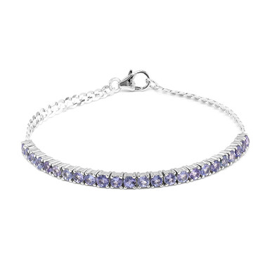 Tansanit-Silberarmband