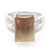 Bague en argent et Agate du Botswana