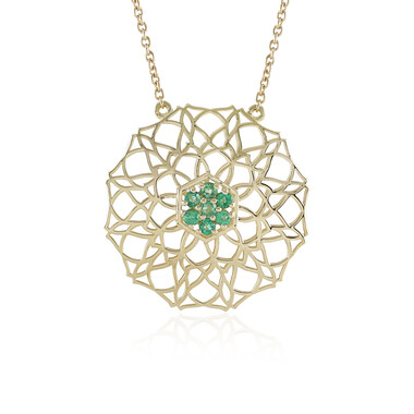 Sambia-Smaragd-Goldcollier (Ornaments by de Melo)