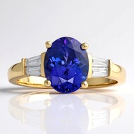 Bague en or et Tanzanite AAA (CIRARI)