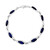 Blauer Kolumbianischer Bernstein-Silberarmband (dagen)