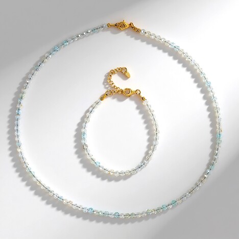 Parure en argent et Topaze blanche