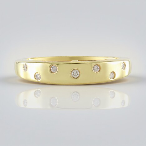 Anello in argento con Diamante I2 (H)