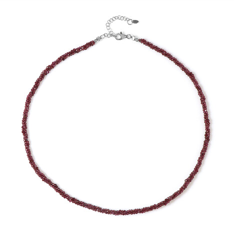 Collier en argent et Grenat du Mozambique