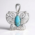 Pendentif en argent et Turquoise (dagen)