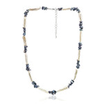 Zilveren halsketting met Keshi parels (TPC)