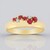 Anello in oro con Berillo Rosso