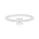 Zilveren ring met een zirkoon