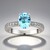 Anello in argento con Topazio Blu Cielo