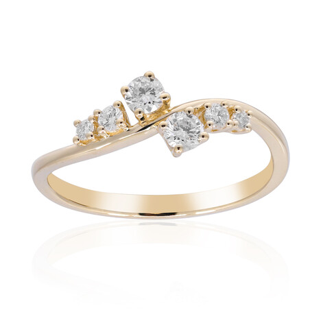 Gouden ring met SI1 (H) Diamanten (CIRARI)