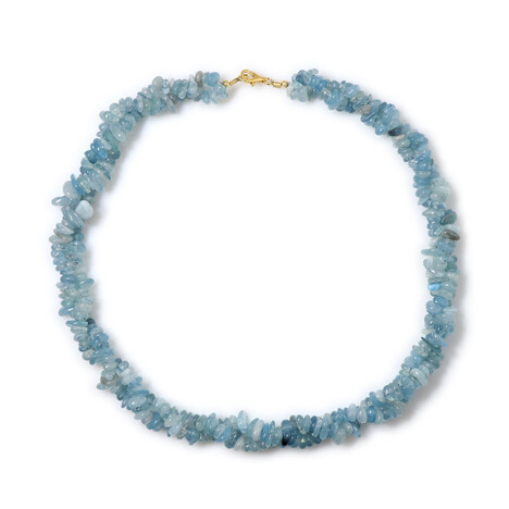 Collar en plata con Aguamarina de Brasil