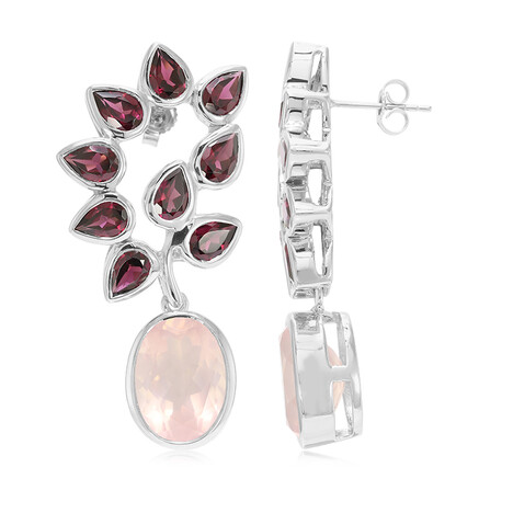 Orecchini in oro con Quarzo Rosa Angelandia (Annette)