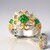 Anello in argento con Smeraldo Zambia (Gems en Vogue)