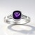 Anello in argento con Ametista Siberiana