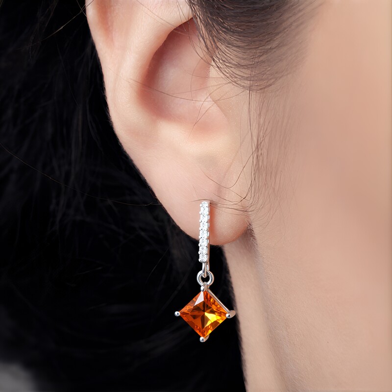 Tepetate Topaz Silver Earrings