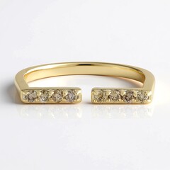 Anello in oro con Diamante Champagne I3 (de Melo Gold)